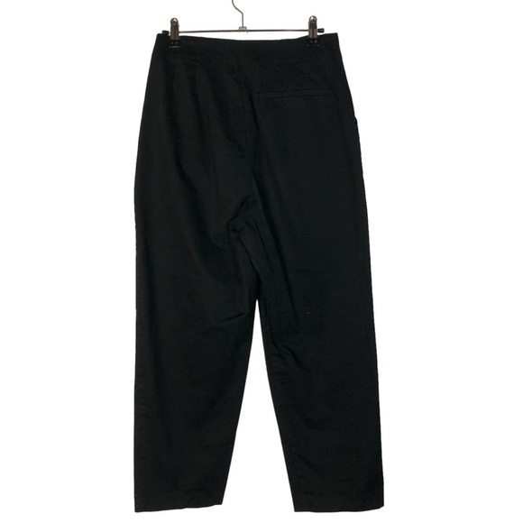 Zara Black High Rise Retro Fit Straight Leg Pants S - Picture 2 of 5
